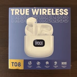 True Wireless Bluetooth Earbuds, Work Great! Compatible with New Apple Charger